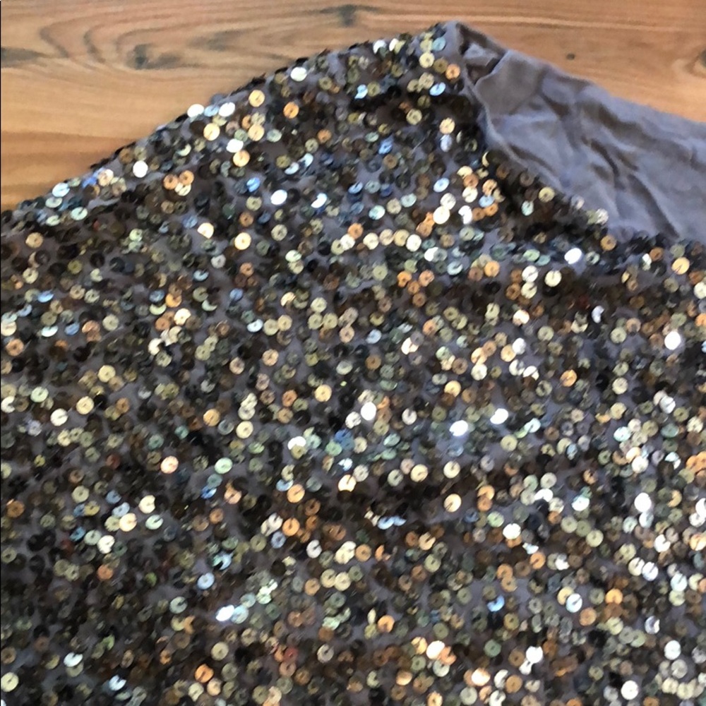 Vince Cluster Sequin Raglan Cropped Top wear 2 way - Picture 10 of 16